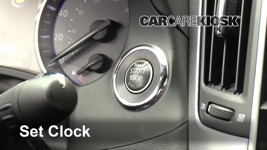 2017 Infiniti Q60 Premium 3.0L V6 Turbo Clock